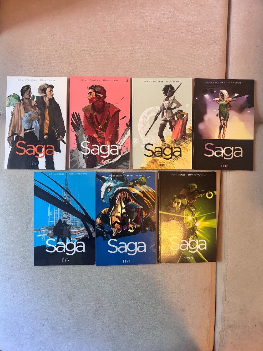 Saga Graphic Novel Lot Volumes 1-7 - Image Comics TPB